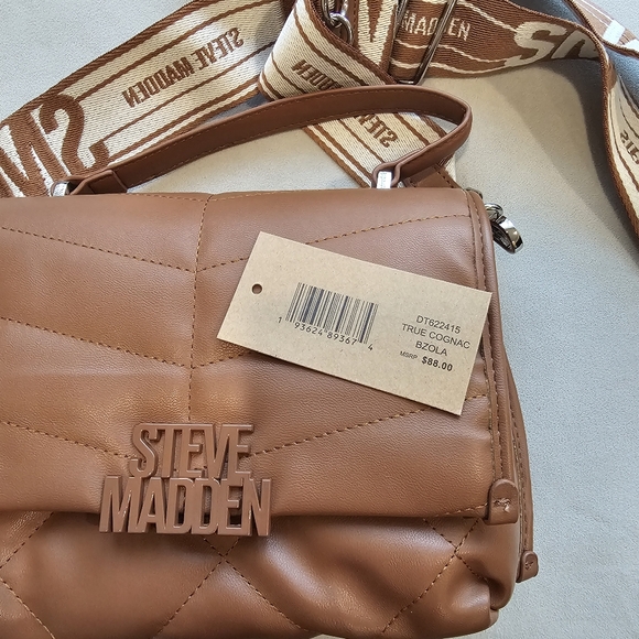 Steve Madden Brown Quilted Women's Bag - Picture 4 of 9